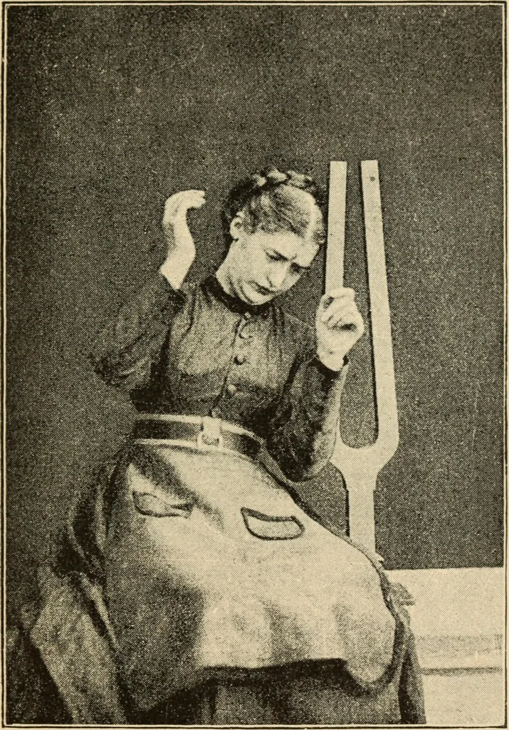 An illustration from Magnetismus und Hypnotismus; eine Darstellung dieses Gebietes, mit besonderer Berücksichtigung der Beziehungen zwischen dem mineralischen Magnetismus, dem sogenannten thierischen Magnetismus und dem Hypnotismus, 1895, leaf 164