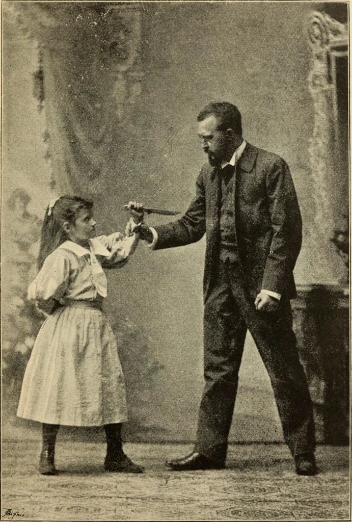 An illustration from Magnetismus und Hypnotismus; eine Darstellung dieses Gebietes, mit besonderer Berücksichtigung der Beziehungen zwischen dem mineralischen Magnetismus, dem sogenannten thierischen Magnetismus und dem Hypnotismus, 1895, leaf 214