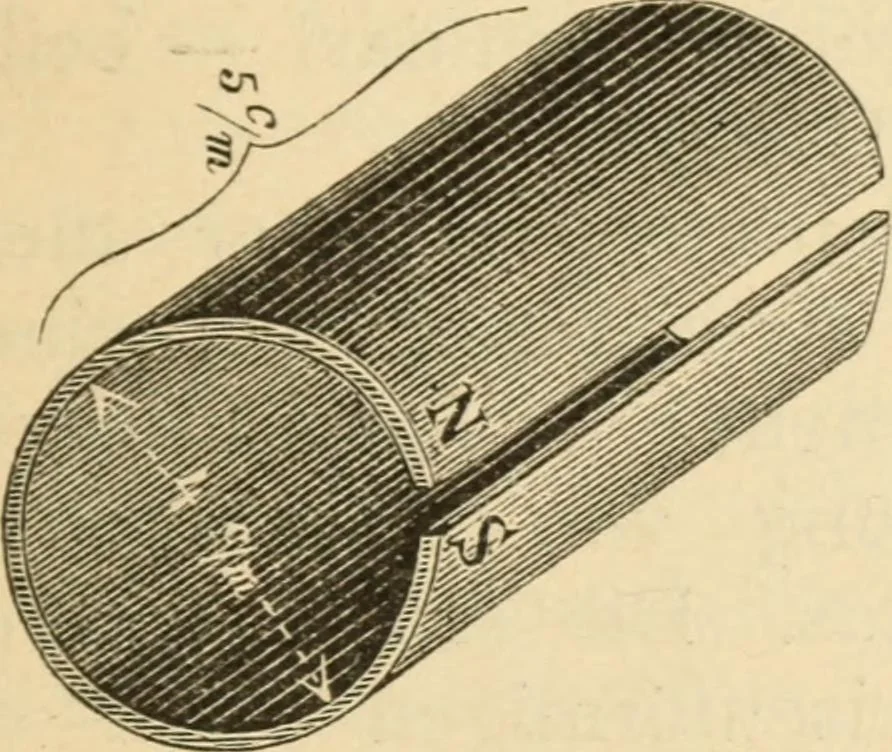 An illustration from Magnetismus und Hypnotismus; eine Darstellung dieses Gebietes, mit besonderer Berücksichtigung der Beziehungen zwischen dem mineralischen Magnetismus, dem sogenannten thierischen Magnetismus und dem Hypnotismus, 1895, leaf 86
