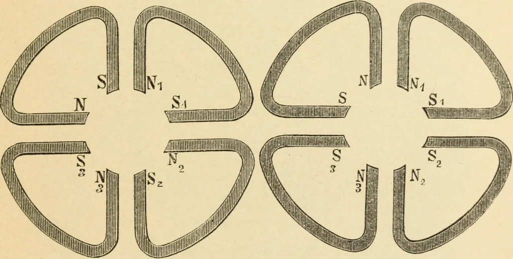 An illustration from Magnetismus und Hypnotismus; eine Darstellung dieses Gebietes, mit besonderer Berücksichtigung der Beziehungen zwischen dem mineralischen Magnetismus, dem sogenannten thierischen Magnetismus und dem Hypnotismus, 1895, leaf 96
