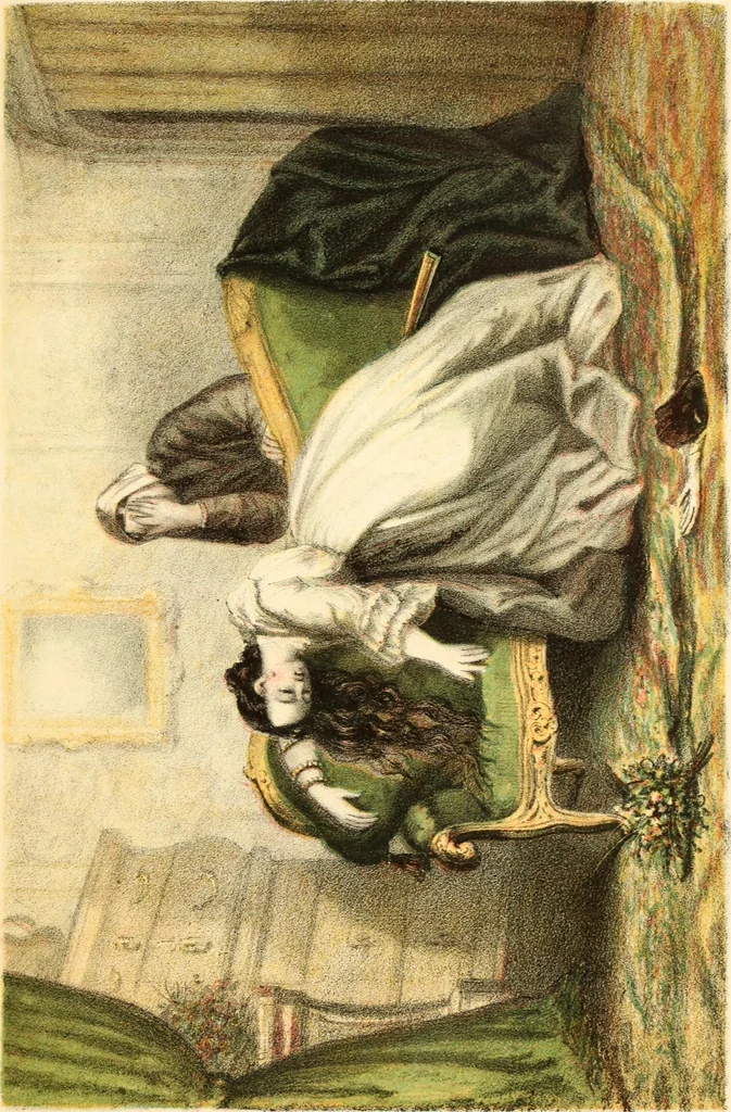 An illustration from Magnetismus und Mesmerismus, oder Physische und geistige Kräfte der Natur, 1862, leaf 672