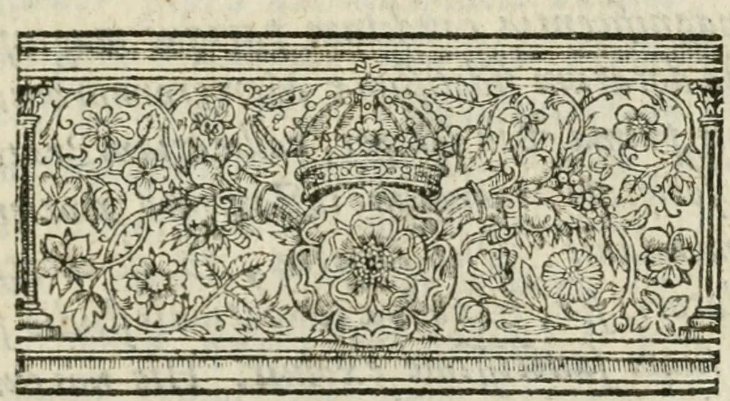 An illustration from The magnificent entertainment : giuen to King Iames, Queene Anne his wife, and Henry Frederick the prince, vpon the day of his Maiesties tryumphant passage (from the Tower) through his honourable citie (and chamber) of London, being the 15. of March 1603 : as well by the English as by the strangers, vvith the speeches and songes, deliuered in the seuerall pageants, 1604, leaf 60
