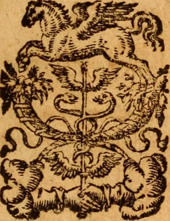An illustration from Magni Hippocratis medicorum omnium facile principis Opera omnia quae extant in VIII sectiones ex Erotiani mente distributa, 1596, leaf 6