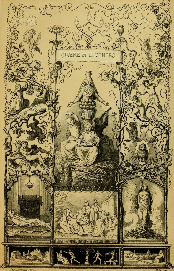 An illustration from Magnétisme et magnétothérapie, 1854, leaf 5