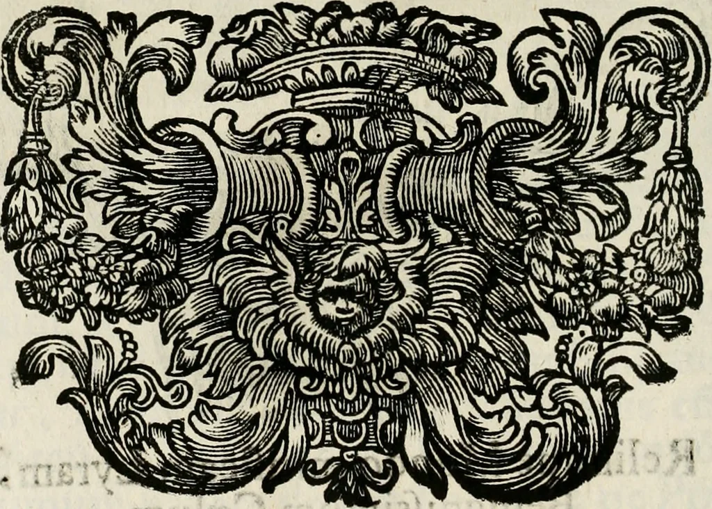 An illustration from Magnus in ortu; maximus in meridie; major in occasu : semperque serenissimus principum sol Maximilianus Emanuel, utr. Bav. & Palat. Sup. Dux., Com. Pal. Rheni, S.R. Imp. Archidap. & Elector, Landr. Leucht. &c., seu, Apparatus funebris litterarius extremis honoribus ejusdem Serenmi. ac Potentissimi Princ. Electoris adornatus, cùm in Elect. Templo Cler. Reg. solennes exequiae eidem piissimè defuncto electori celebrarentur, 1727, leaf 175