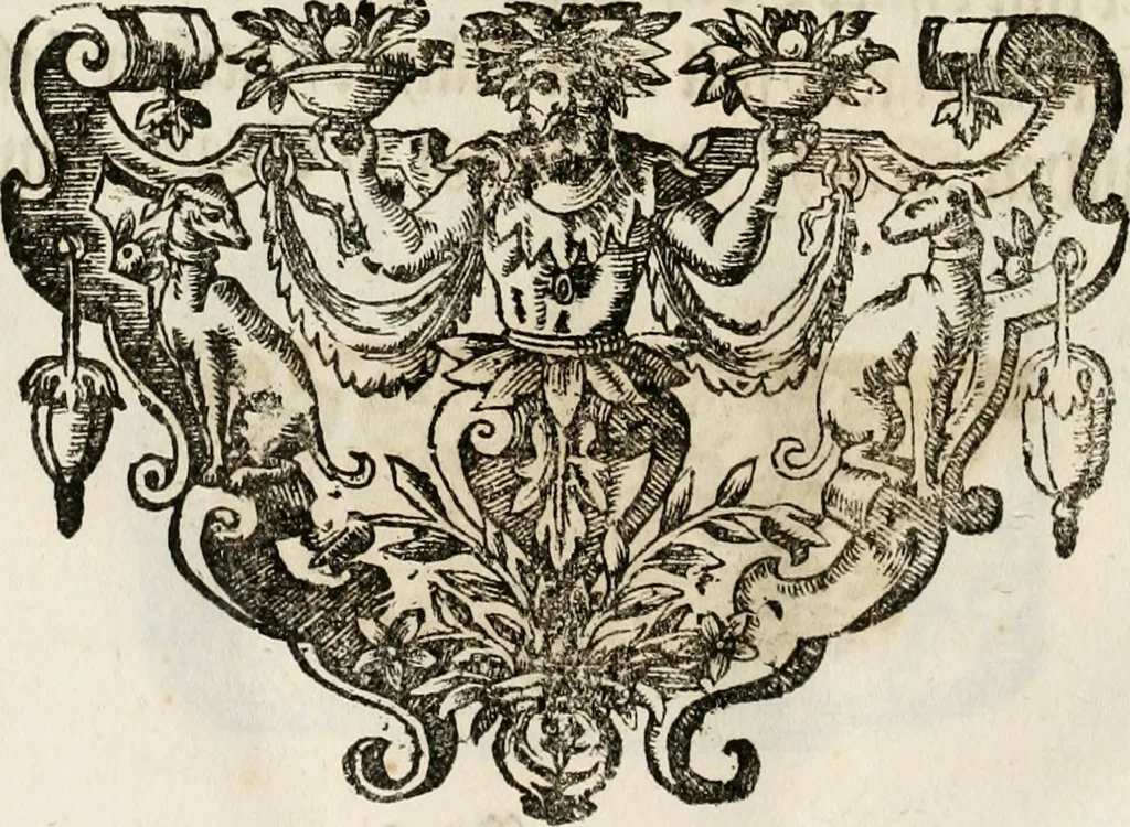 An illustration from Magnus in ortu; maximus in meridie; major in occasu : semperque serenissimus principum sol Maximilianus Emanuel, utr. Bav. & Palat. Sup. Dux., Com. Pal. Rheni, S.R. Imp. Archidap. & Elector, Landr. Leucht. &c., seu, Apparatus funebris litterarius extremis honoribus ejusdem Serenmi. ac Potentissimi Princ. Electoris adornatus, cùm in Elect. Templo Cler. Reg. solennes exequiae eidem piissimè defuncto electori celebrarentur, 1727, leaf 207