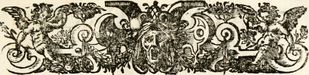 An illustration from Magnus in ortu; maximus in meridie; major in occasu : semperque serenissimus principum sol Maximilianus Emanuel, utr. Bav. & Palat. Sup. Dux., Com. Pal. Rheni, S.R. Imp. Archidap. & Elector, Landr. Leucht. &c., seu, Apparatus funebris litterarius extremis honoribus ejusdem Serenmi. ac Potentissimi Princ. Electoris adornatus, cùm in Elect. Templo Cler. Reg. solennes exequiae eidem piissimè defuncto electori celebrarentur, 1727, leaf 36