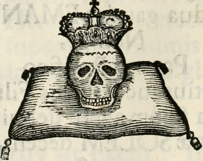 An illustration from Magnus in ortu; maximus in meridie; major in occasu : semperque serenissimus principum sol Maximilianus Emanuel, utr. Bav. & Palat. Sup. Dux., Com. Pal. Rheni, S.R. Imp. Archidap. & Elector, Landr. Leucht. &c., seu, Apparatus funebris litterarius extremis honoribus ejusdem Serenmi. ac Potentissimi Princ. Electoris adornatus, cùm in Elect. Templo Cler. Reg. solennes exequiae eidem piissimè defuncto electori celebrarentur, 1727, leaf 65