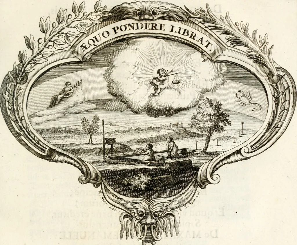 An illustration from Magnus in ortu; maximus in meridie; major in occasu : semperque serenissimus principum sol Maximilianus Emanuel, utr. Bav. & Palat. Sup. Dux., Com. Pal. Rheni, S.R. Imp. Archidap. & Elector, Landr. Leucht. &c., seu, Apparatus funebris litterarius extremis honoribus ejusdem Serenmi. ac Potentissimi Princ. Electoris adornatus, cùm in Elect. Templo Cler. Reg. solennes exequiae eidem piissimè defuncto electori celebrarentur, 1727, leaf 98