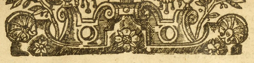 An illustration from The maid of honour : as it hath beene often presented with good allowance at the Phoenix in Drurie-Lane, by the Queenes Majesties Servants, 1632, leaf 13