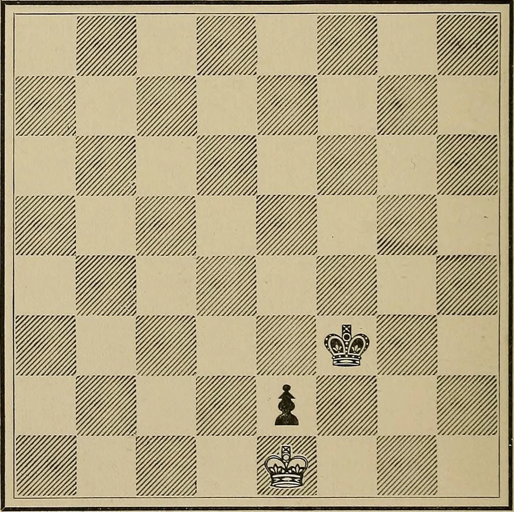 An illustration from The major tactics of chess: a treatise on evolutions; the proper employment of the forces in strategic, tactical, and logistic planes, 1898, leaf 199