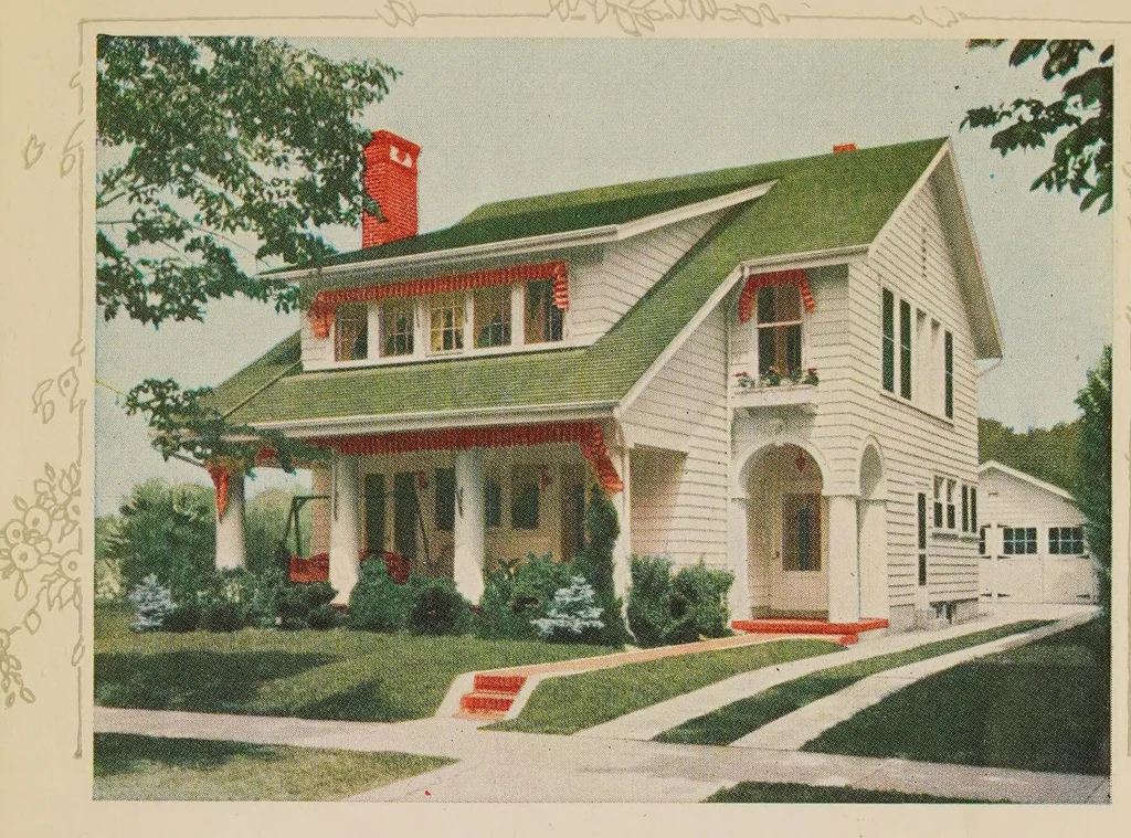 An illustration from Make yours the home beautiful, 1920, leaf 3
