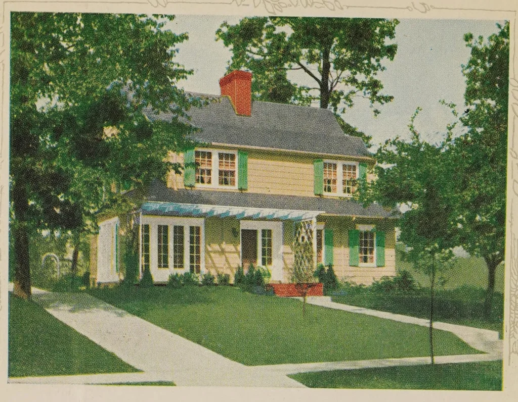 An illustration from Make yours the home beautiful, 1920, leaf 4