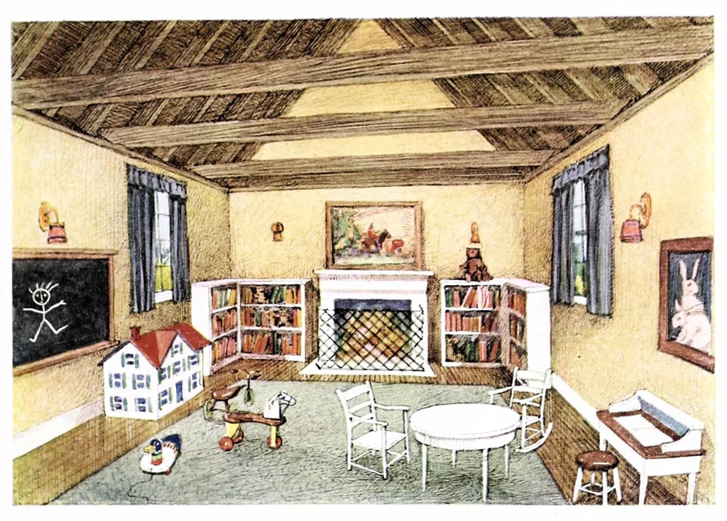 An illustration from Making home homelike : a hand-book on ways and means of decorating and beautifying the home., 1920, leaf 31