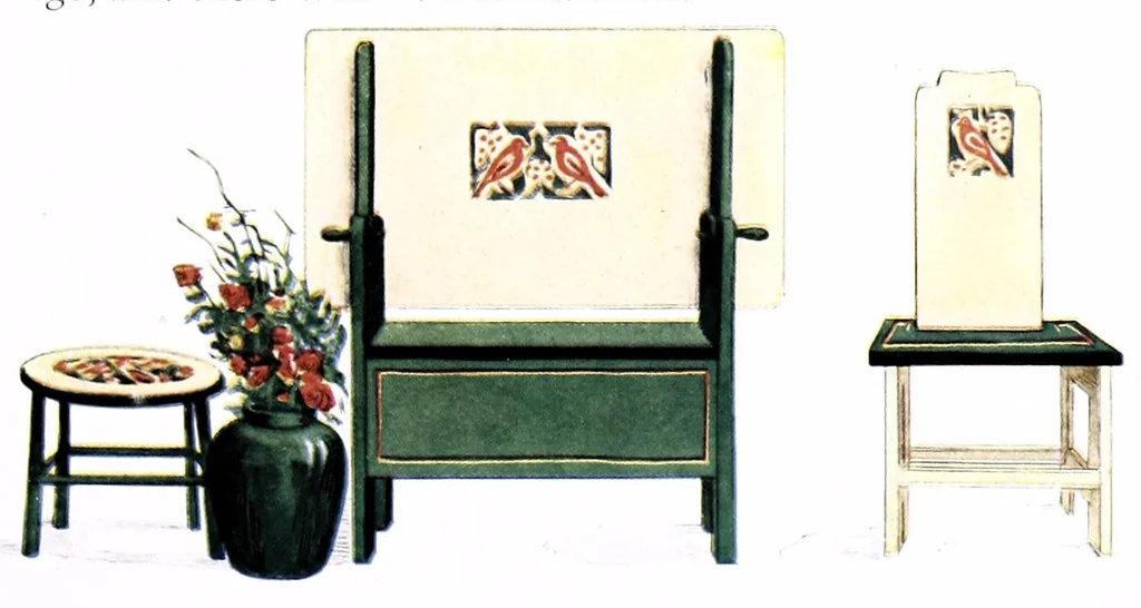 An illustration from Making home homelike : a hand-book on ways and means of decorating and beautifying the home., 1920, leaf 35