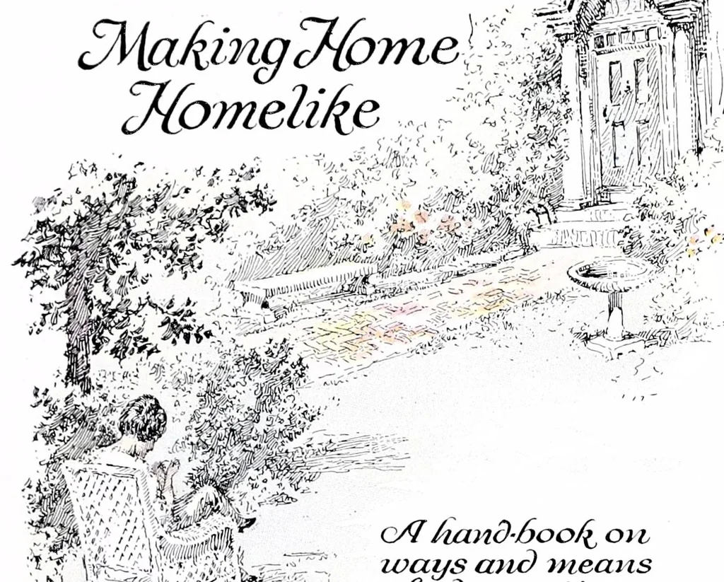 An illustration from Making home homelike : a hand-book on ways and means of decorating and beautifying the home., 1920, leaf 5