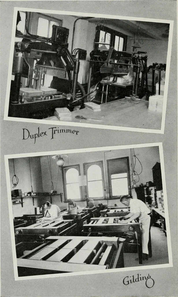 An illustration from The making of a book, 1915, leaf 23