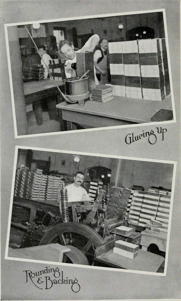 An illustration from The making of a book, 1915, leaf 25