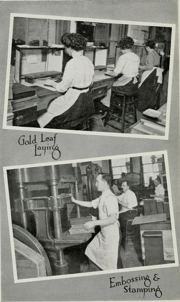 An illustration from The making of a book, 1915, leaf 29