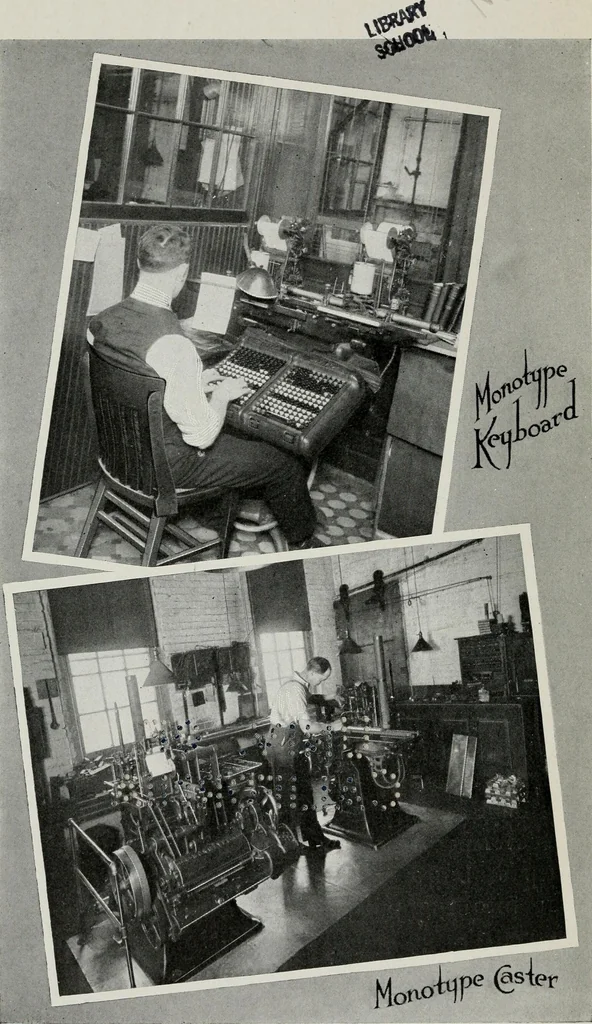 An illustration from The making of a book, 1915, leaf 5