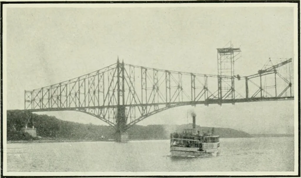 An illustration from The making of a great Canadian railway; the story of the search for and discovery of the search for and discovery of the route, and the constru ction of the nearly completed Grand trunk Pacific railway from the Atlantic to the Pacific, with some account of the hardships and stirring adventures of its constructors in unexplored country, 1912, leaf 148