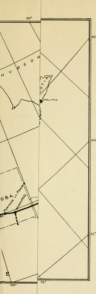 An illustration from The making of a great Canadian railway; the story of the search for and discovery of the search for and discovery of the route, and the constru ction of the nearly completed Grand trunk Pacific railway from the Atlantic to the Pacific, with some account of the hardships and stirring adventures of its constructors in unexplored country, 1912, leaf 420
