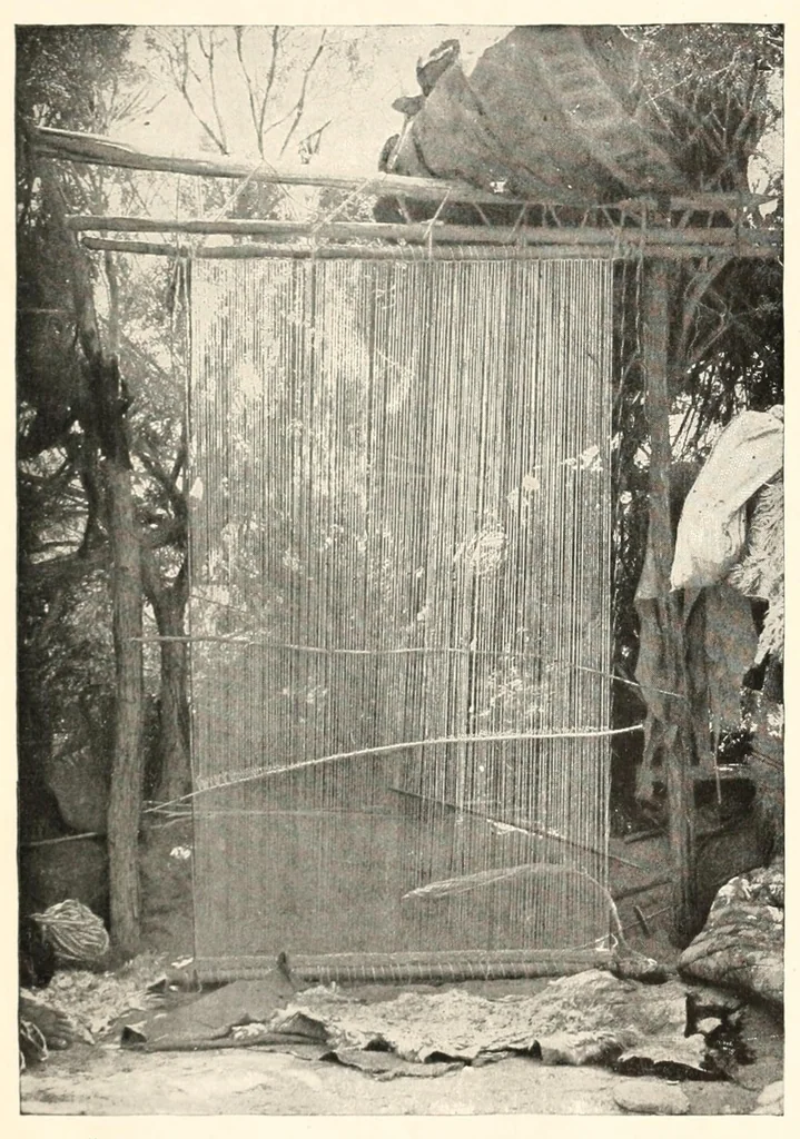 An illustration from The making of a Navajo blanket, 1902, leaf 14