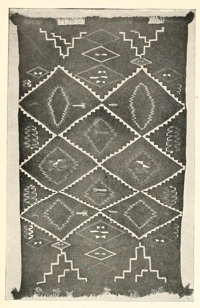 An illustration from The making of a Navajo blanket, 1902, leaf 16