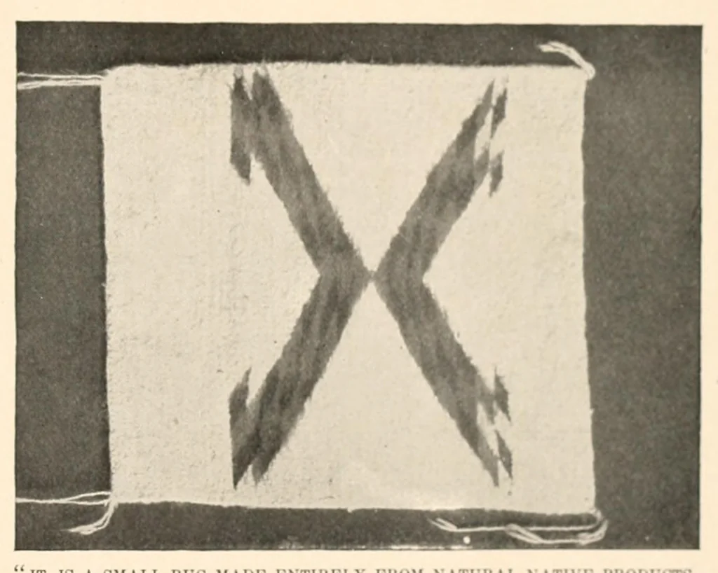 An illustration from The making of a Navajo blanket, 1902, leaf 17