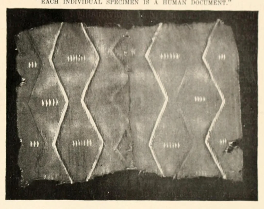 An illustration from The making of a Navajo blanket, 1902, leaf 7