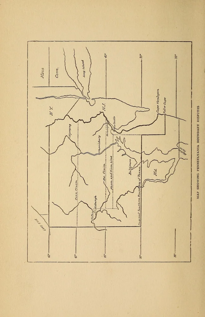 An illustration from The making of Pennsylvania; an analysis of the elements of the population and the formative influences that created one of the greatest of the American states, 1908, leaf 10