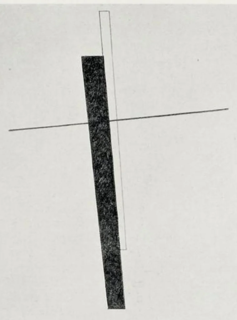 An illustration from Kasimir Malewitsch - Die gegenstandslose Welt, 1927, leaf 95