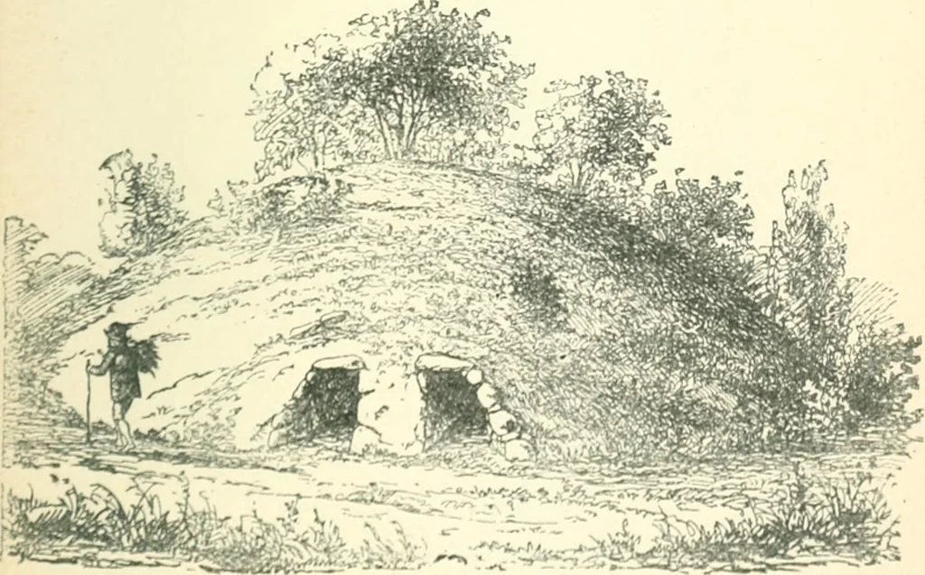 An illustration from Man before metals, 1902, leaf 158