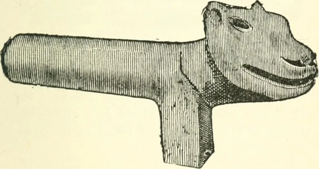 An illustration from Man before metals, 1902, leaf 182
