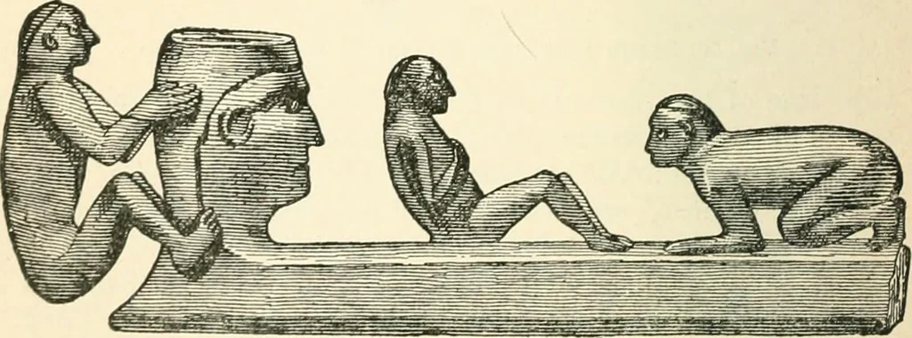 An illustration from Man before metals, 1902, leaf 183