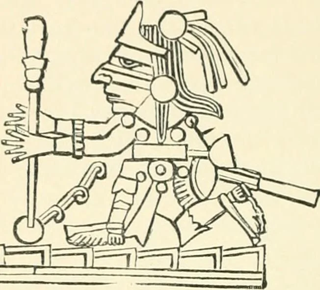 An illustration from Man before metals, 1902, leaf 203