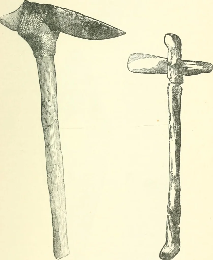 An illustration from Man before metals, 1902, leaf 254