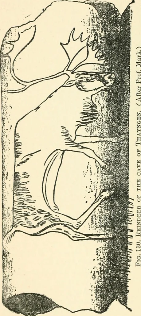 An illustration from Man before metals, 1902, leaf 303