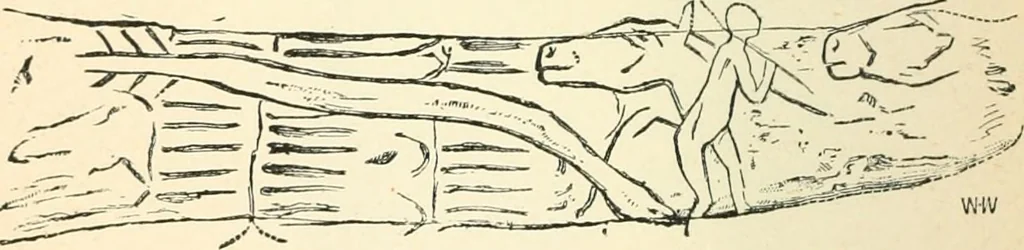 An illustration from Man before metals, 1902, leaf 307