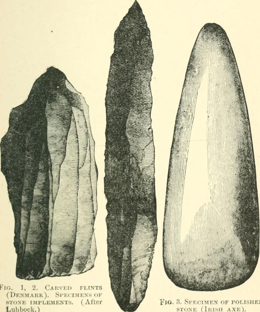 An illustration from Man before metals, 1902, leaf 32