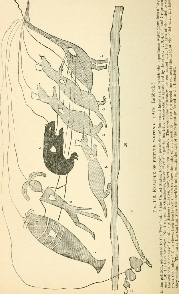 An illustration from Man before metals, 1902, leaf 333