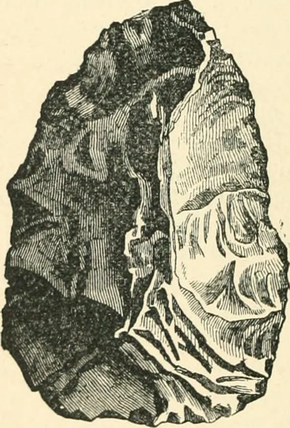 An illustration from Man before metals, 1902, leaf 37