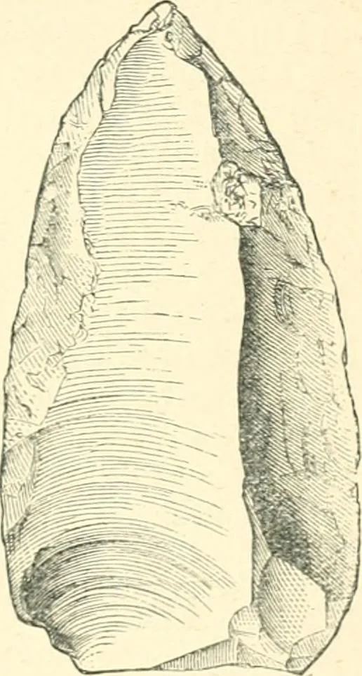 An illustration from Man before metals, 1902, leaf 38