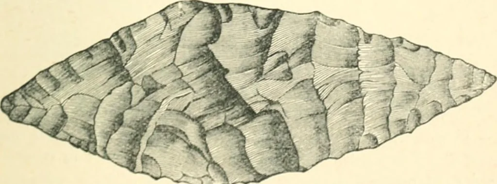 An illustration from Man before metals, 1902, leaf 38