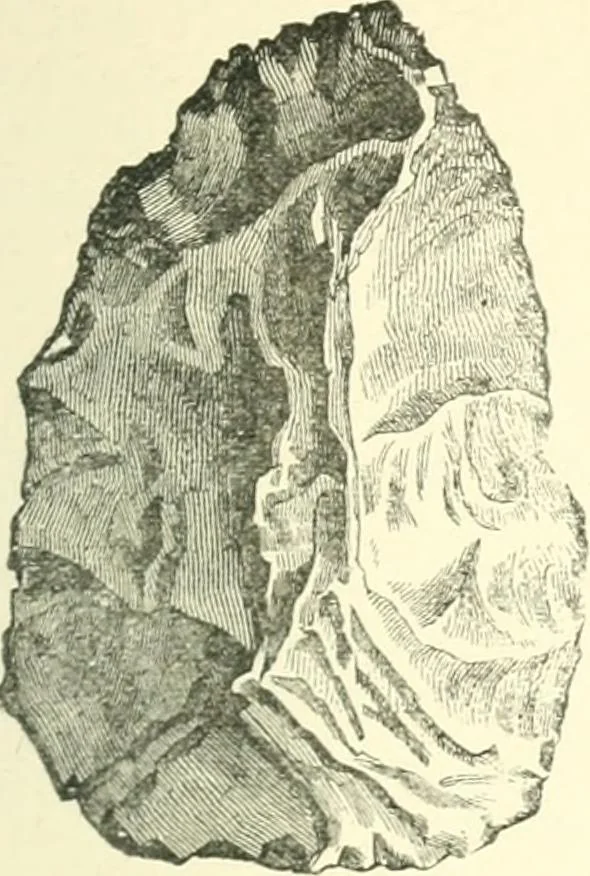 An illustration from Man before metals, 1902, leaf 80
