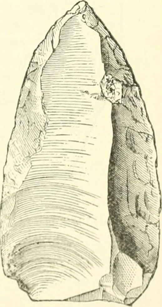 An illustration from Man before metals, 1902, leaf 80