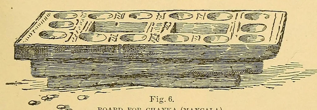 An illustration from Mancala : the national game of Africa, 1896, leaf 13