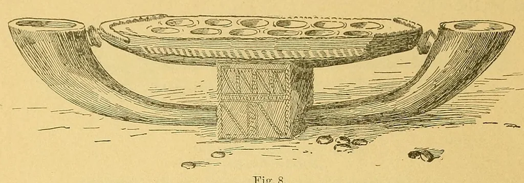 An illustration from Mancala : the national game of Africa, 1896, leaf 14