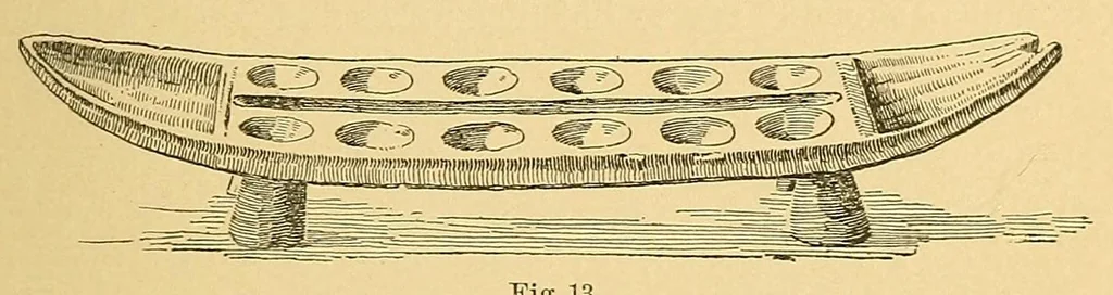 An illustration from Mancala : the national game of Africa, 1896, leaf 23