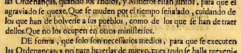 An illustration from Mandó que se imprimiesse este escrito el Excelentmo. senor Conde de Alva de Aliste, y de Villaflor, grande de Castilla: virrey destos Reynos del Peru. En la Iunta, que se ha formado, por cedula de Su Magestad, de 216. de setiembre de 1660 años. Para conferir las materias y puntos de la carta, que con la cedula referida se remite, cerca de la enseñanza y buen tratamiento de los indios, 1661, leaf 43